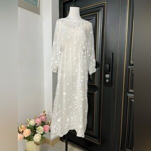 Women night dress white, pajamas dress
